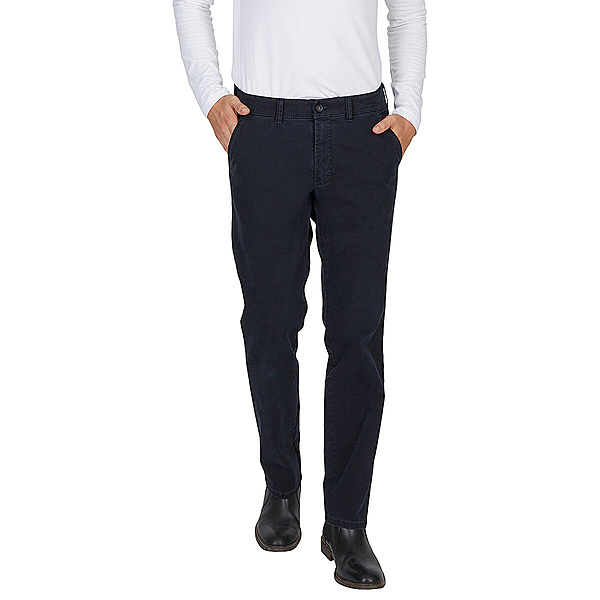 Club of Comfort | Chinos Flat Front | Baumwoll-Gabardine | Dunkelblau