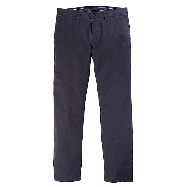 Club of Comfort | Pima-Cotton-Hose | Leicht-Gabardine | Mit kurzer Leibhhe | Marine