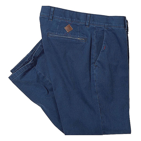 Club of Comfort | Cross Twill Hose der Premiumklasse | Farbe blau