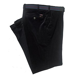 Aubi | Hose aus elastischem Genua-Cord | Mit Dehnbund | Farbe schwarz