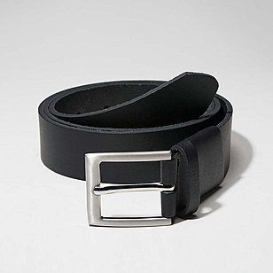 Eleganter Dehnbund Ledergürtel | Farbe schwarz