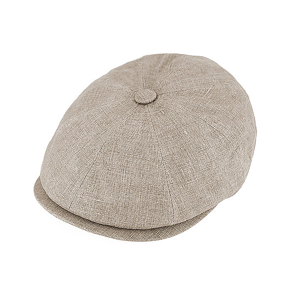 Fiebig | 8-Panel Mtze | Leinen mit UV Schutz | Beige