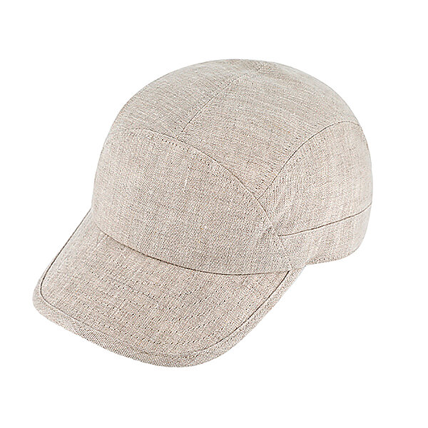 Fiebig | Sommerliche Baseballcap | Leinen Baumwolle | Beige