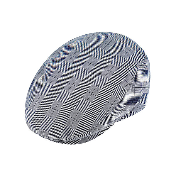 Fiebig | Sommerliche Flatcap | Elastische Baumwolle | Blau Karo