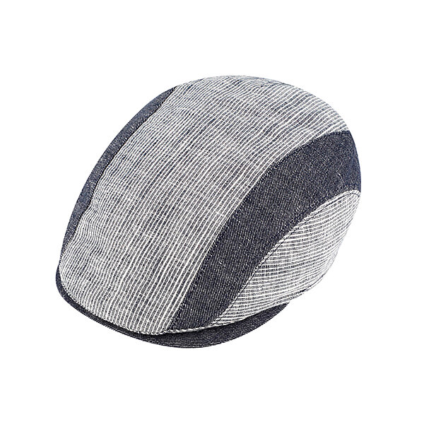 Fiebig | Sommerliche Flatcap | Leinen / Baumwolle | Jeansblau