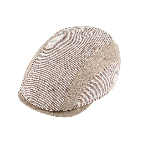 Fiebig | Sommerliche Flatcap | Leinen / Baumwolle | Natur