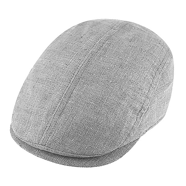 Fiebig | Sommerliche Flatcap | Reines Leinen | Stein
