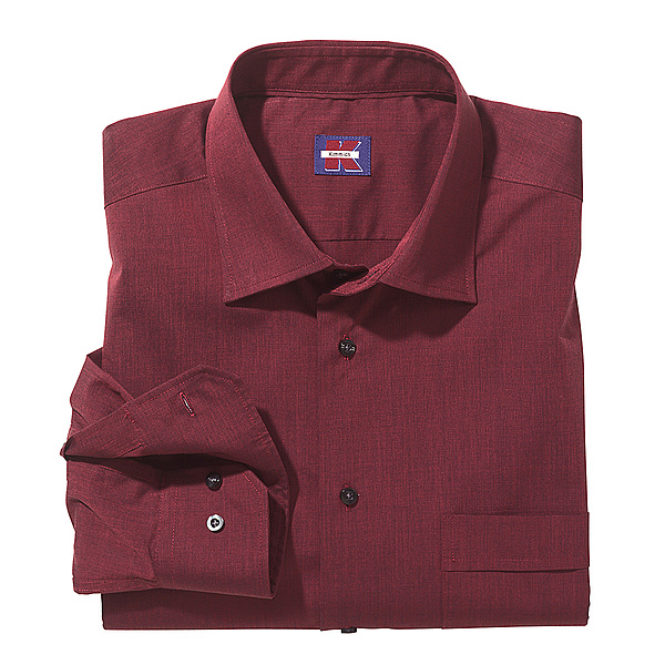 Fil  Fil Hemd Farbe bordeaux