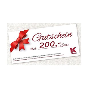 Geschenk-Gutschein im Wert von 200,- EUR