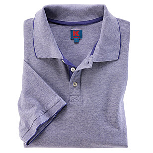 Kimmich | Polo Shirt | Elastische Baumwolle | Pflegeleicht | Jeansblau