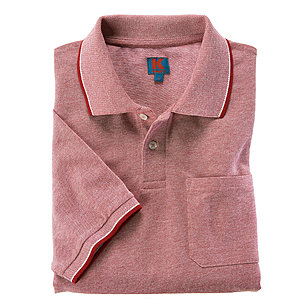 Kimmich | Polo Shirt | Elastische Baumwolle | Pflegeleicht | Rot