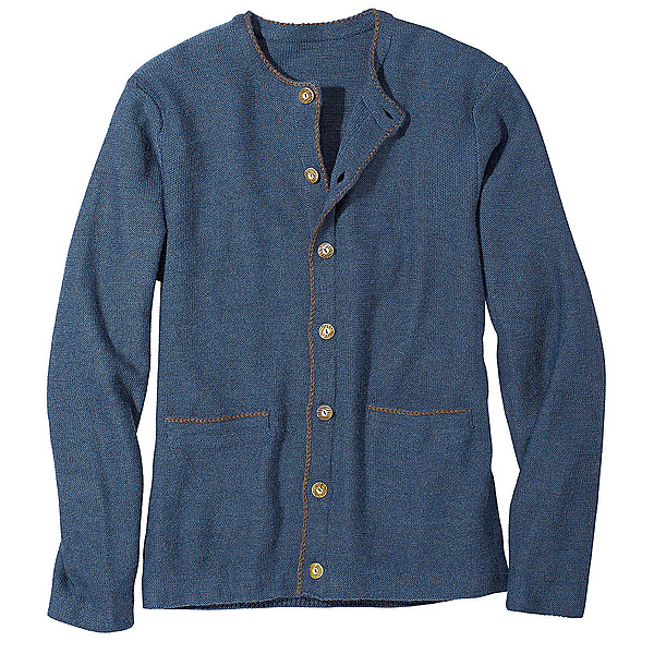 Kimmich | Strickjacke im Country-Stil | Farbe blau