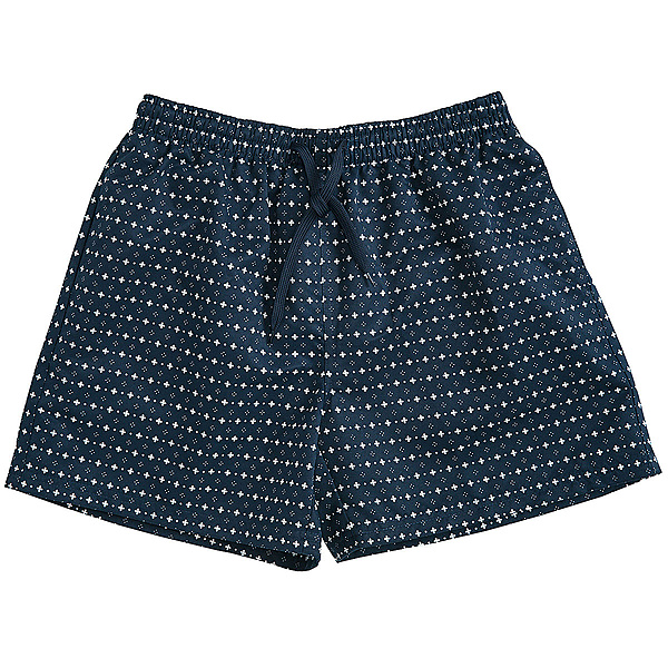  Bermuda Shorts | Blau gemustert