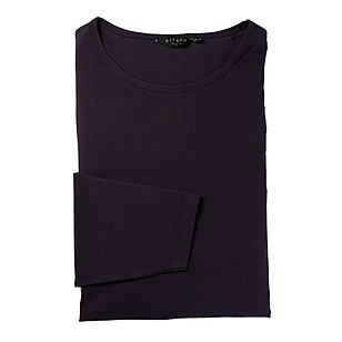 Kitaro | Langarm T-Shirt | Reine Baumwolle | Farbe pflaume