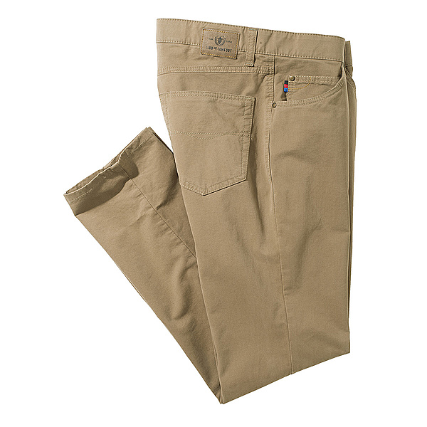 Club of Comfort | Edle 5-pocket Baumwoll-Hose Pima Cotton | Khaki