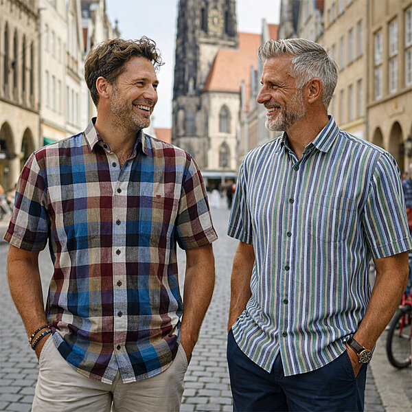 Locker unterwegs in der Stadt