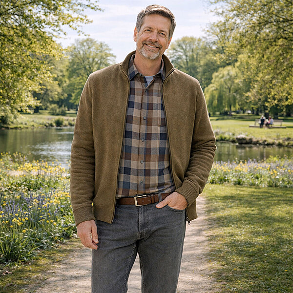 Nat�rlich gut angezogen