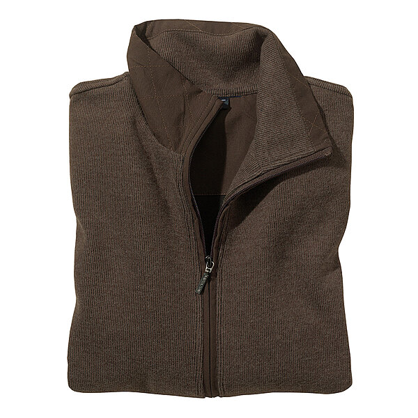 Navigazione | Edle Sweat-Jacke | Pflegeleicht, Trockner-geeignet | Braun