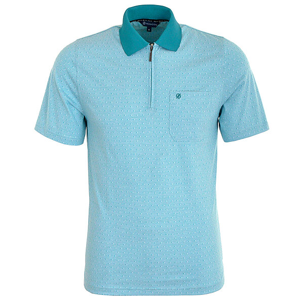 Navigazione | Polo-Shirt | Bgelfrei | Mit Brusttasche | Aqua Wei