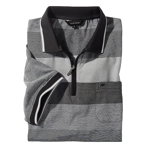   Navigazione | Polohemd mit Bund | Farbe grau