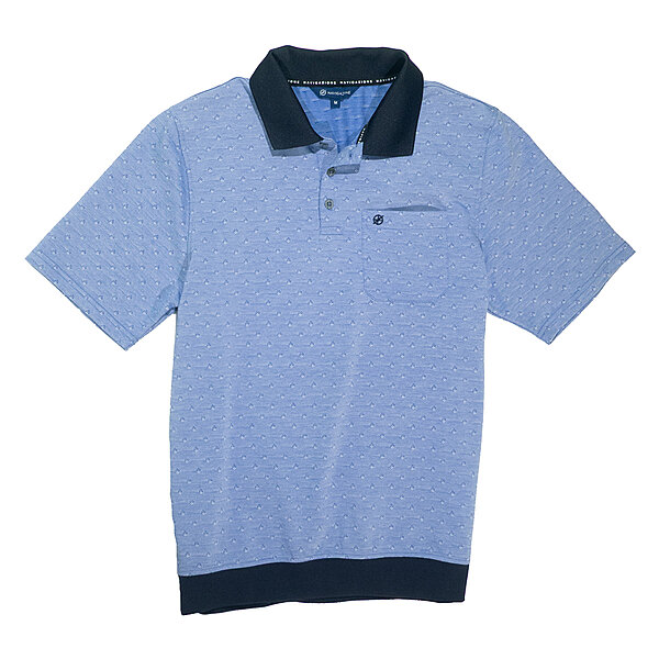 Navigazione | Polo-Shirt mit elastischem Bund | Halbarm | Blau