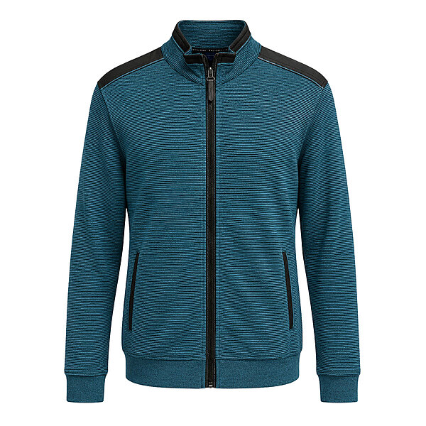 Navigazione | Sweat-Jacke | Pflegeleichte Baumwoll-Mischung | Petrol