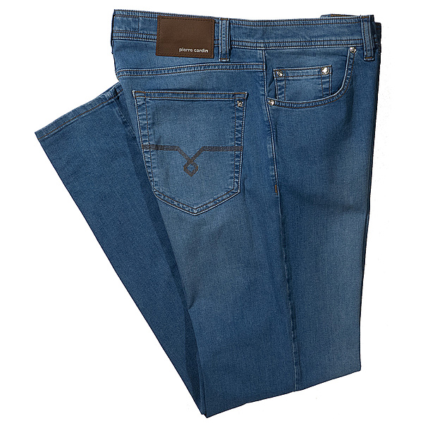 Pierre Cardin | 5-Pocket-Jeans | Form Deauville | Airtouch Premium Denim | Bleach