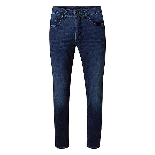 Pierre Cardin | 5-pocket-Jeans | Stone washed | Lyon tapered | Dark Blue Used