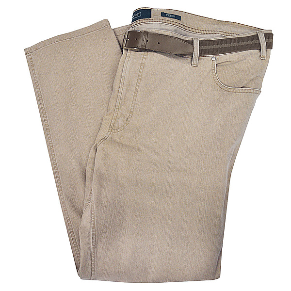 Pionier | Kurzleib Jeans | 5 Pocket | Beige