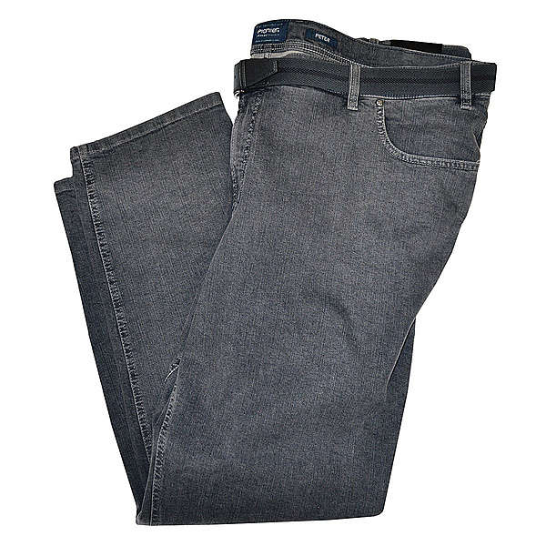 Pionier | Kurzleib Jeans | 5 Pocket | Grau