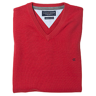 Casa Moda | Pullunder | Extra weiche Baumwolle | Farbe rot