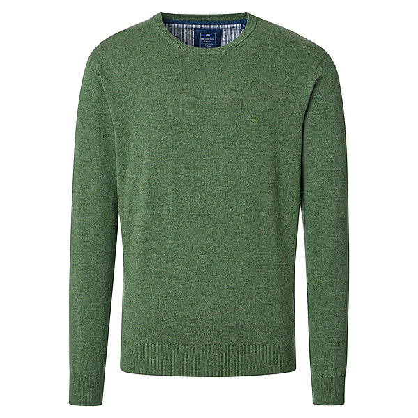 Redmond | Baumwoll-Pullover | Rundhals | Gras
