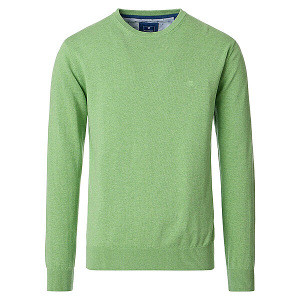 Redmond | Baumwoll-Pullover | Rundhals | Hellgr�n