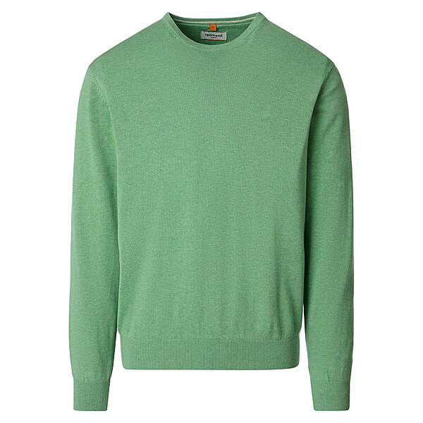 Redmond | Baumwoll-Pullover | Rundhals | Minze