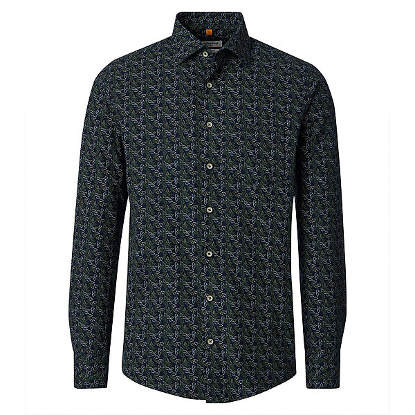 Redmond | Flanell-Hemd | Baumwolle Druck | Kent-Kragen | Gr�n