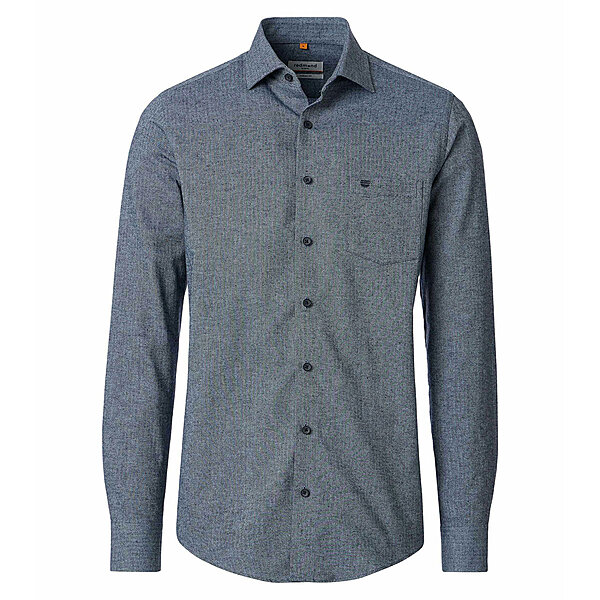 Redmond | Flanell-Hemd | Baumwolle Fischgrat | Kent-Kragen | Jeans
