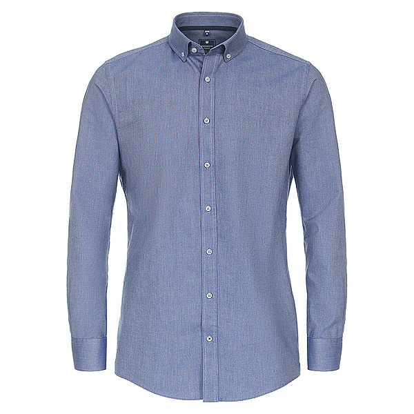 Redmond | Freizeithemd | Button-Down-Kragen | Baumwolle | Marine