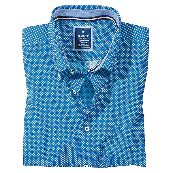 Redmond | Halbarmhemd Button-down-Kragen | Farbe royal