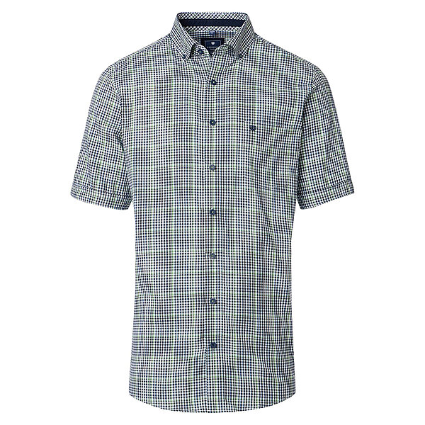 Redmond | Kurzarmhemd | Baumwolle | Button-down-Kragen | Grn Karo