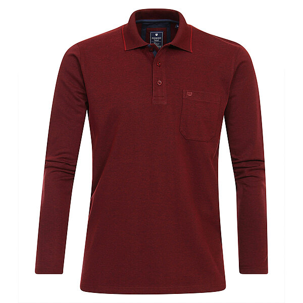 Redmond | Langarm Polo | Easy Care | Burgund