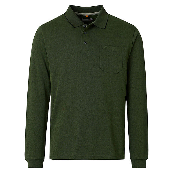 Redmond | Langarm Polo | Pflegeleicht | Gr�n