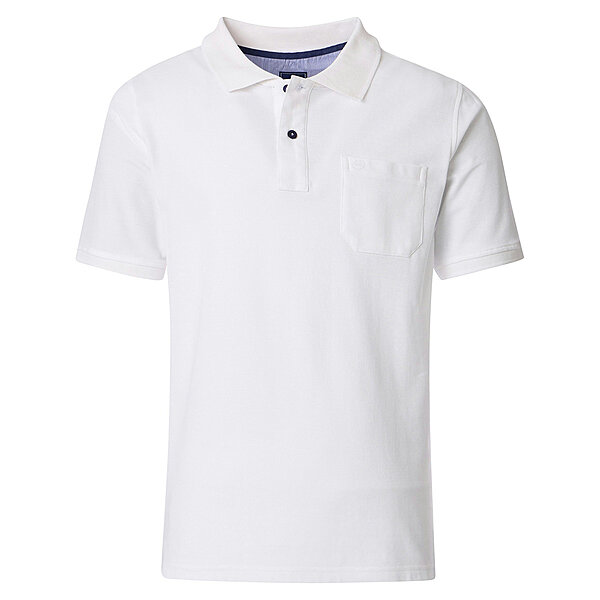 Redmond | Polo-Shirt | Baumwolle Pique | Brusttasche | Weiss