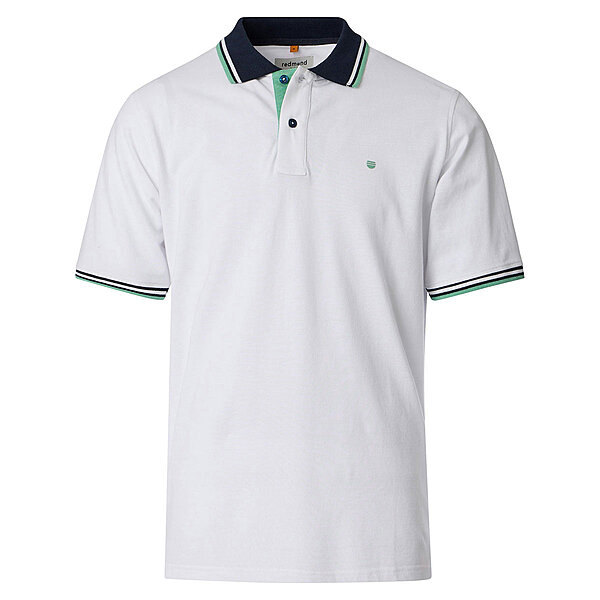Redmond | Polo-Shirt | Baumwolle Pique | Weiss