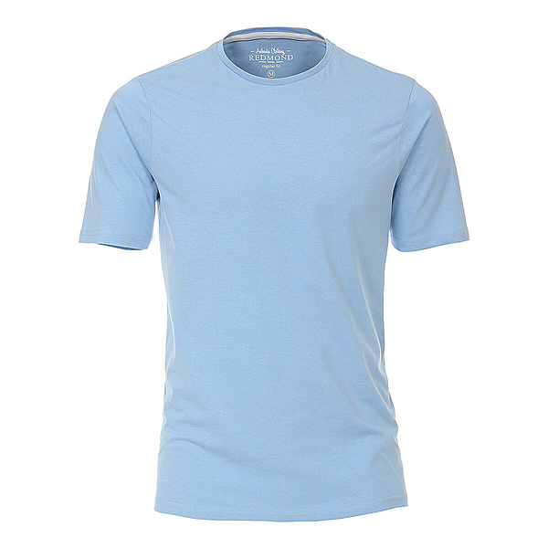 Redmond | T-Shirt Rundhals | Baumwolle | Hellblau