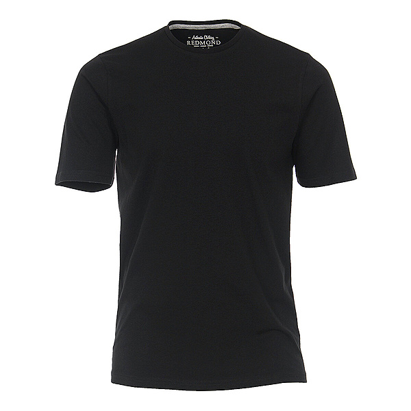 Redmond | T-Shirt Rundhals | Baumwolle | Schwarz