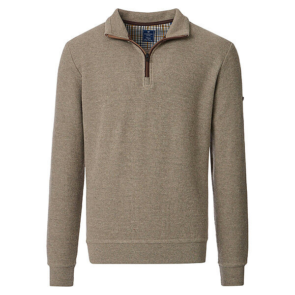 Redmond | Troyer aus hochwertigem Baumwoll-Mix | Beige