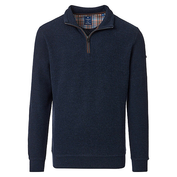 Redmond | Troyer aus hochwertigem Baumwoll-Mix | Marine