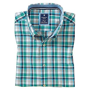 Redmond | Sommer-Kombi-Hemd | Farbe blau grün