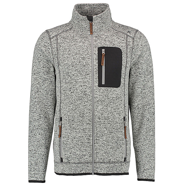 Strick-Fleece Herren-Jacke | Mittelgrau