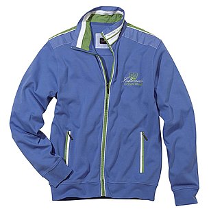 Sweat Jacke - pflegeleicht | Farbe blau